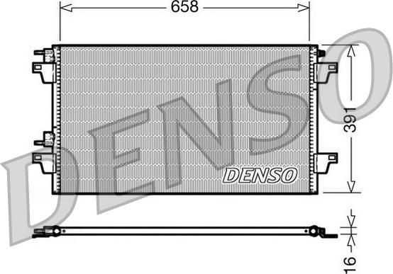 Denso DCN23018 - Конденсатор кондиционера autodif.ru
