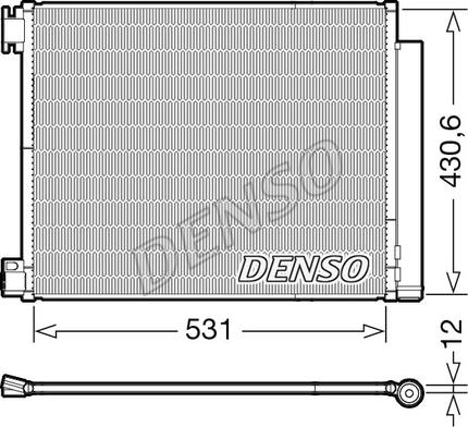 Denso DCN23039 - Конденсатор кондиционера autodif.ru