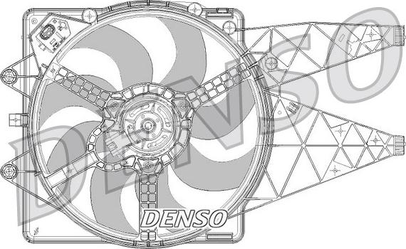 Denso DER09094 - Вентилятор, охлаждение двигателя autodif.ru