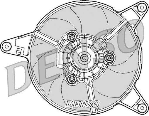 Denso DER09090 - Вентилятор, охлаждение двигателя autodif.ru