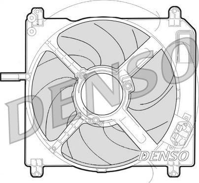Denso DER09009 - Вентилятор, охлаждение двигателя autodif.ru