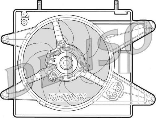Denso DER09008 - Вентилятор, охлаждение двигателя autodif.ru