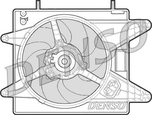 Denso DER09003 - Вентилятор, охлаждение двигателя autodif.ru