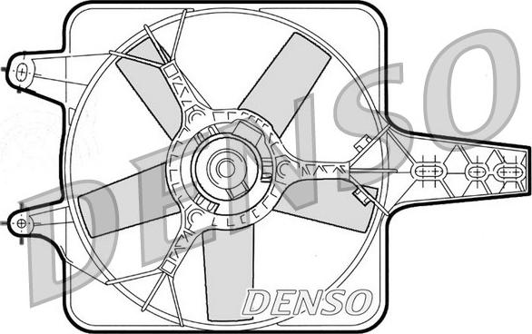 Denso DER09072 - Вентилятор, охлаждение двигателя autodif.ru