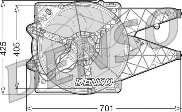 Denso DER09101 - Вентилятор, охлаждение двигателя autodif.ru