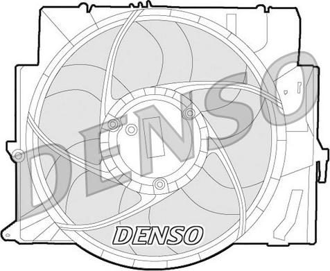 Denso DER05006 - Вентилятор, охлаждение двигателя autodif.ru