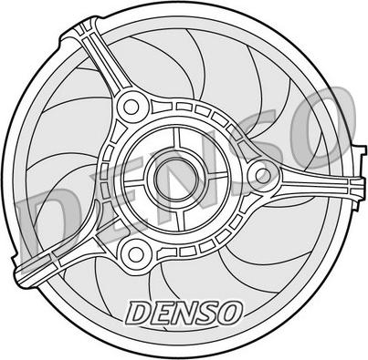 Denso DER02002 - Вентилятор, охлаждение двигателя autodif.ru