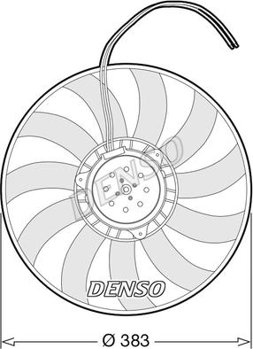 Denso DER02007 - Вентилятор, охлаждение двигателя autodif.ru