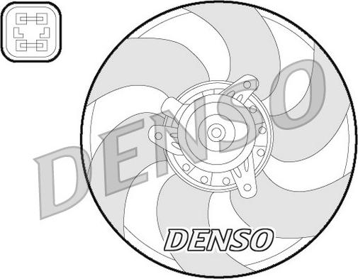 Denso DER07009 - Вентилятор, охлаждение двигателя autodif.ru