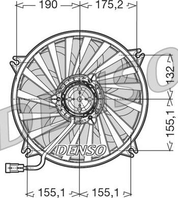 Denso DER07005 - Вентилятор, охлаждение двигателя autodif.ru
