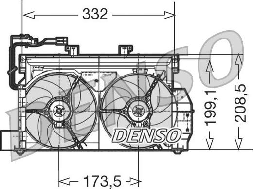 Denso DER07001 - Вентилятор, охлаждение двигателя autodif.ru