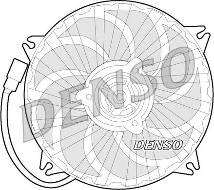Denso DER07007 - Вентилятор, охлаждение двигателя autodif.ru