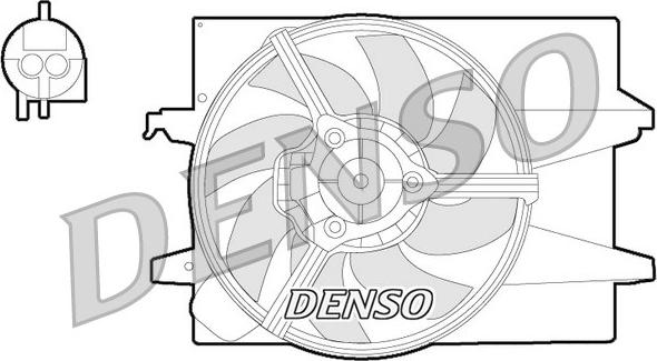 Denso DER10004 - Вентилятор, охлаждение двигателя autodif.ru