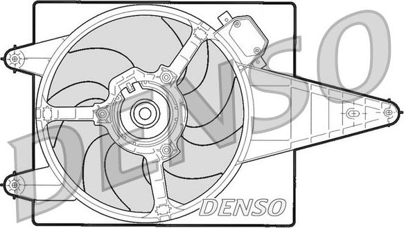 Denso DER13204 - Вентилятор, охлаждение двигателя autodif.ru