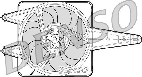 Denso DER13203 - Вентилятор, охлаждение двигателя autodif.ru