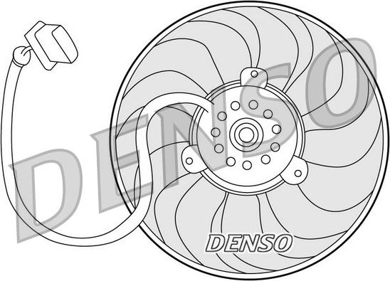 Denso DER32004 - Вентилятор, охлаждение двигателя autodif.ru