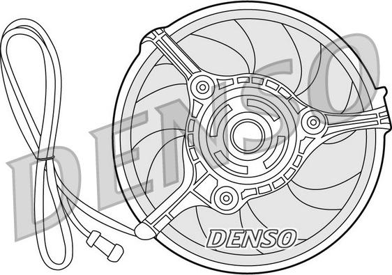 Denso DER32008 - Вентилятор, охлаждение двигателя autodif.ru