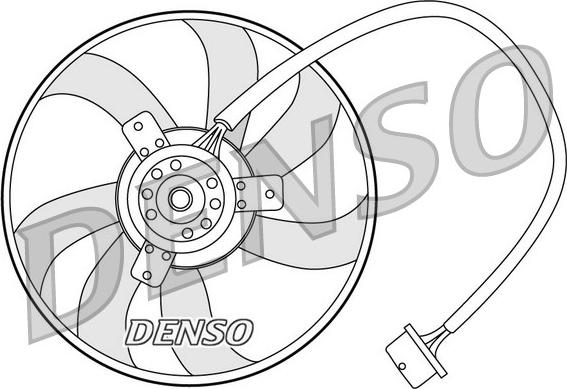 Denso DER32003 - Вентилятор, охлаждение двигателя autodif.ru