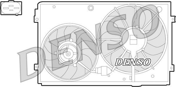Denso DER32011 - Вентилятор, охлаждение двигателя autodif.ru