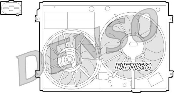Denso DER32012 - Вентилятор, охлаждение двигателя autodif.ru