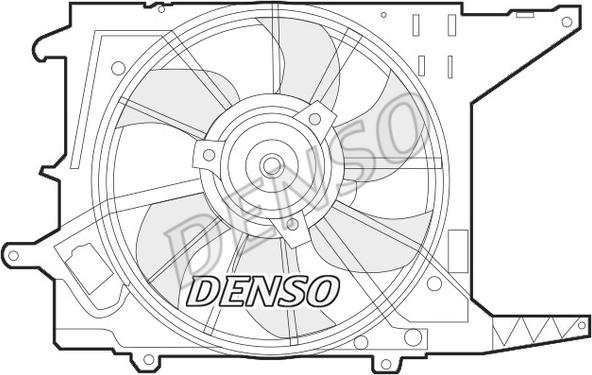 Denso DER37003 - Вентилятор, охлаждение двигателя autodif.ru