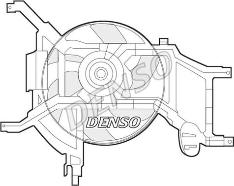 Denso DER37002 - Вентилятор, охлаждение двигателя autodif.ru