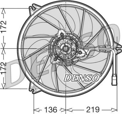 Denso DER21009 - Вентилятор, охлаждение двигателя autodif.ru