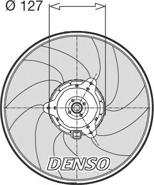Denso DER21003 - Вентилятор, охлаждение двигателя autodif.ru