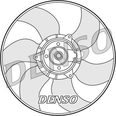 Denso DER23001 - Вентилятор, охлаждение двигателя autodif.ru