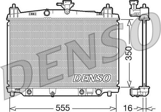 Denso DRM44018 - Радиатор, охлаждение двигателя autodif.ru