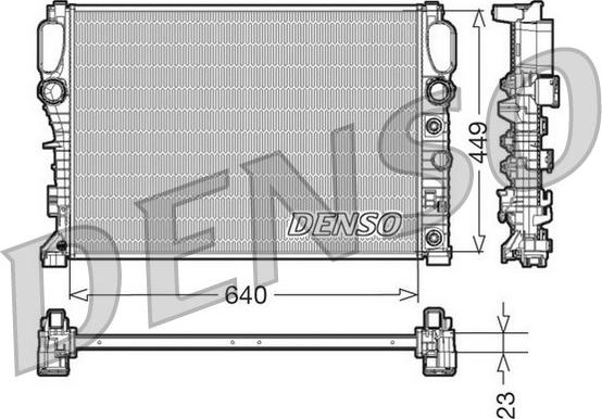 Denso DRM17090 - Радиатор, охлаждение двигателя autodif.ru