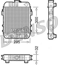 Denso DRM20061 - Радиатор, охлаждение двигателя autodif.ru