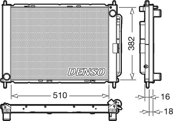Denso DRM23104 - Модуль охлаждения autodif.ru