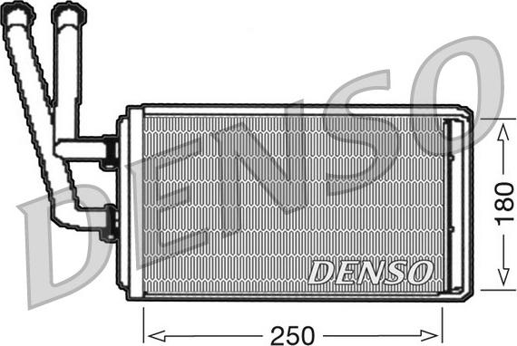 Denso DRR09100 - Теплообменник, отопление салона autodif.ru