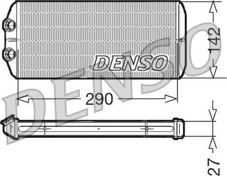 Denso DRR07005 - Теплообменник, отопление салона autodif.ru