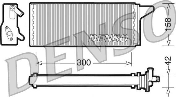 Denso DRR12001 - Теплообменник, отопление салона autodif.ru