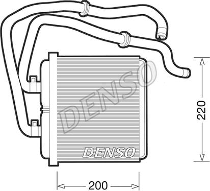 Denso DRR12003 - Теплообменник, отопление салона autodif.ru