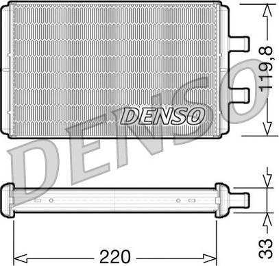 Denso DRR12007 - Теплообменник, отопление салона autodif.ru