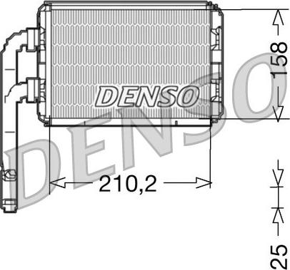 Denso DRR23016 - Теплообменник, отопление салона autodif.ru