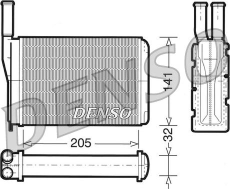 Denso DRR23010 - Теплообменник, отопление салона autodif.ru