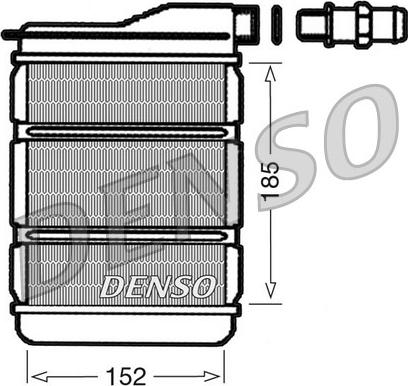 Denso DRR23011 - Теплообменник, отопление салона autodif.ru