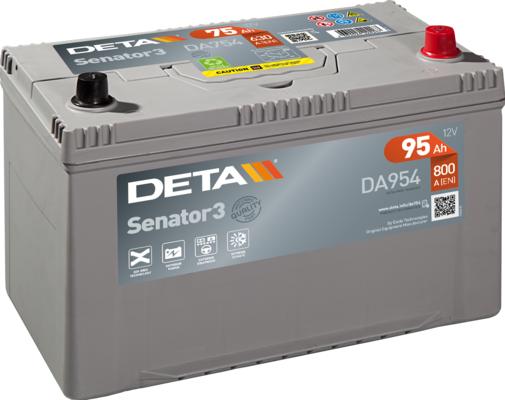 DETA DA954 - Стартерная аккумуляторная батарея, АКБ autodif.ru