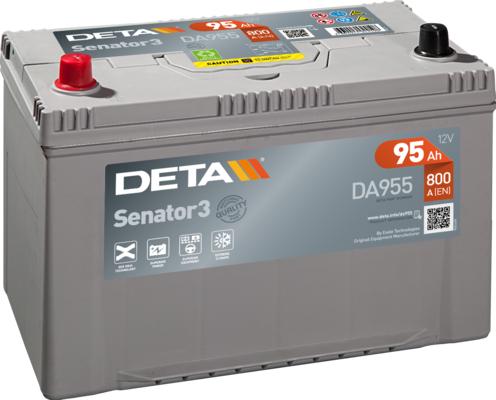DETA DA955 - Стартерная аккумуляторная батарея, АКБ autodif.ru