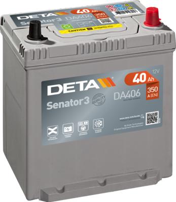 DETA DA406 - Стартерная аккумуляторная батарея, АКБ autodif.ru