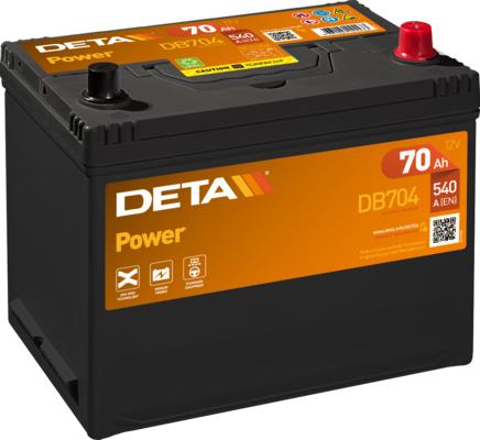 DETA DB704 - Стартерная аккумуляторная батарея, АКБ autodif.ru