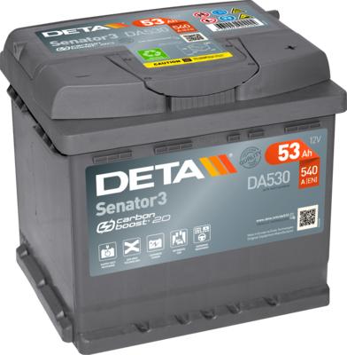 DETA DA530 - Стартерная аккумуляторная батарея, АКБ autodif.ru