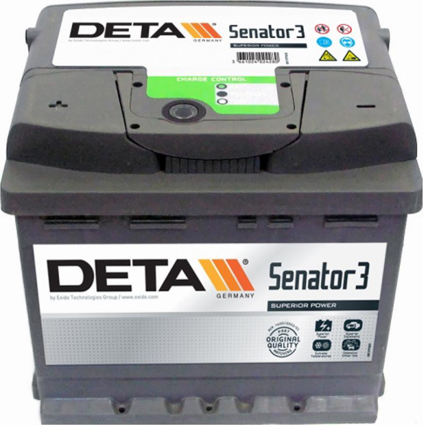 DETA DA641 - Стартерная аккумуляторная батарея, АКБ autodif.ru