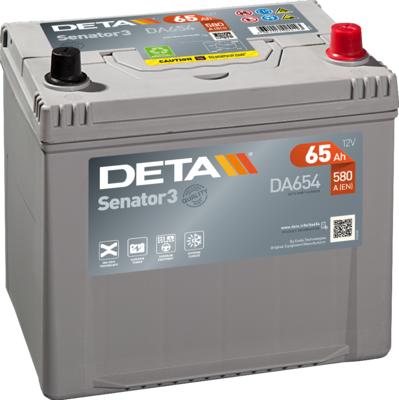 DETA DA654 - Стартерная аккумуляторная батарея, АКБ autodif.ru