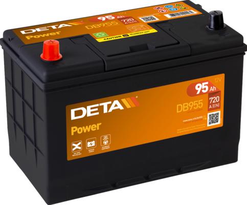 DETA DB955 - Аккумуляторная батарея 95Ah DETA POWER 12V 95AH 720A ETN 1(L+) Korean B1 306x173x222mm 23kg autodif.ru