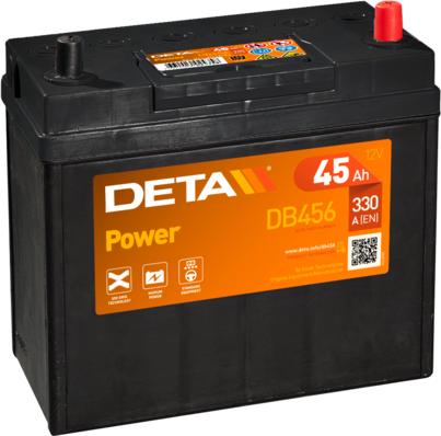 DETA DB456 - Стартерная аккумуляторная батарея, АКБ autodif.ru